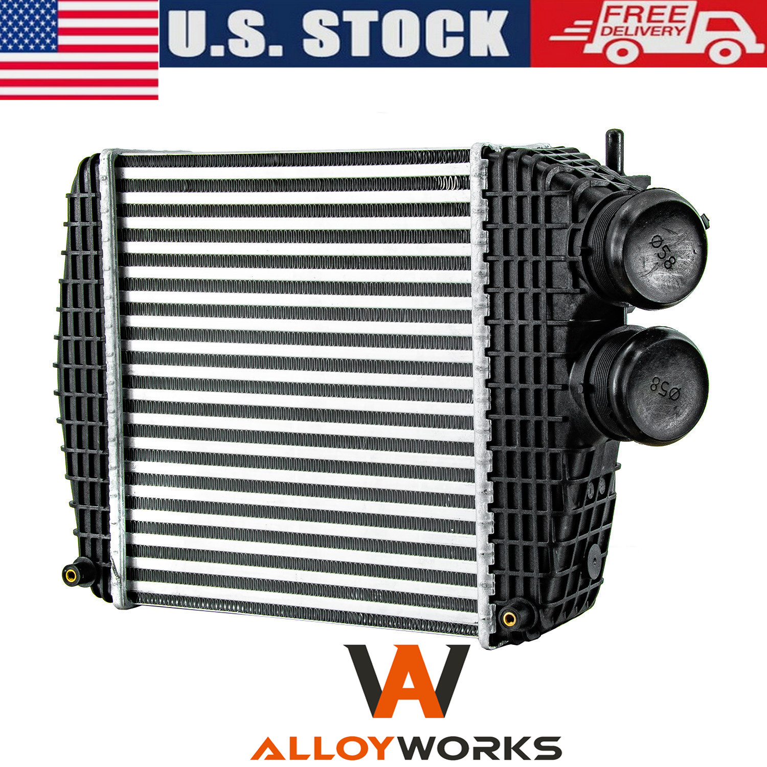 For Maserati Ghibli/Quattroporte 3.0L V6 3.8L V8 14-2020 Right Side Intercooler.