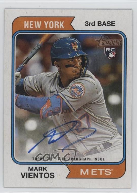 2023 Topps Heritage Real One Auto Mark Vientos #ROA-MVI Auto yl0