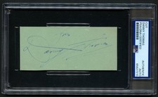 Danny Thomas d1991 signed autograph 2x4.5 cut Actor & Founder of St. Jude PSA