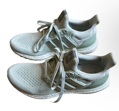 adidas Ultraboost 1.0 Crystal Jade Silver Metallic Women Running Shoes Sz 9.5