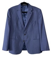 Lauren Ralph Lauren Sport Coat Mens 42 Regular Blue Wool 2 Button Blazer Jacket