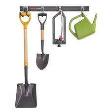 Rubbermaid FastTrack Garage Storage Utility Hooks, 5 Piece, All in One Rail Hook