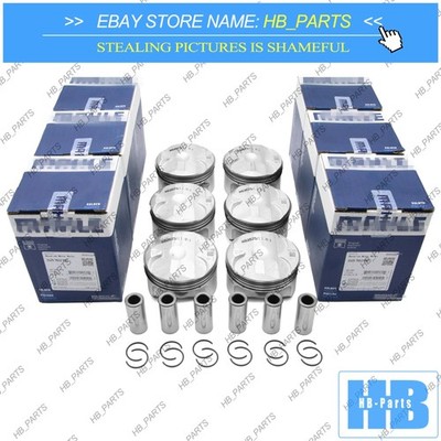 MAHLE Pistons Rings Set Φ82+0.5mm CR 11:1 6x For BMW 325i 523i E93 E30 E83 F10