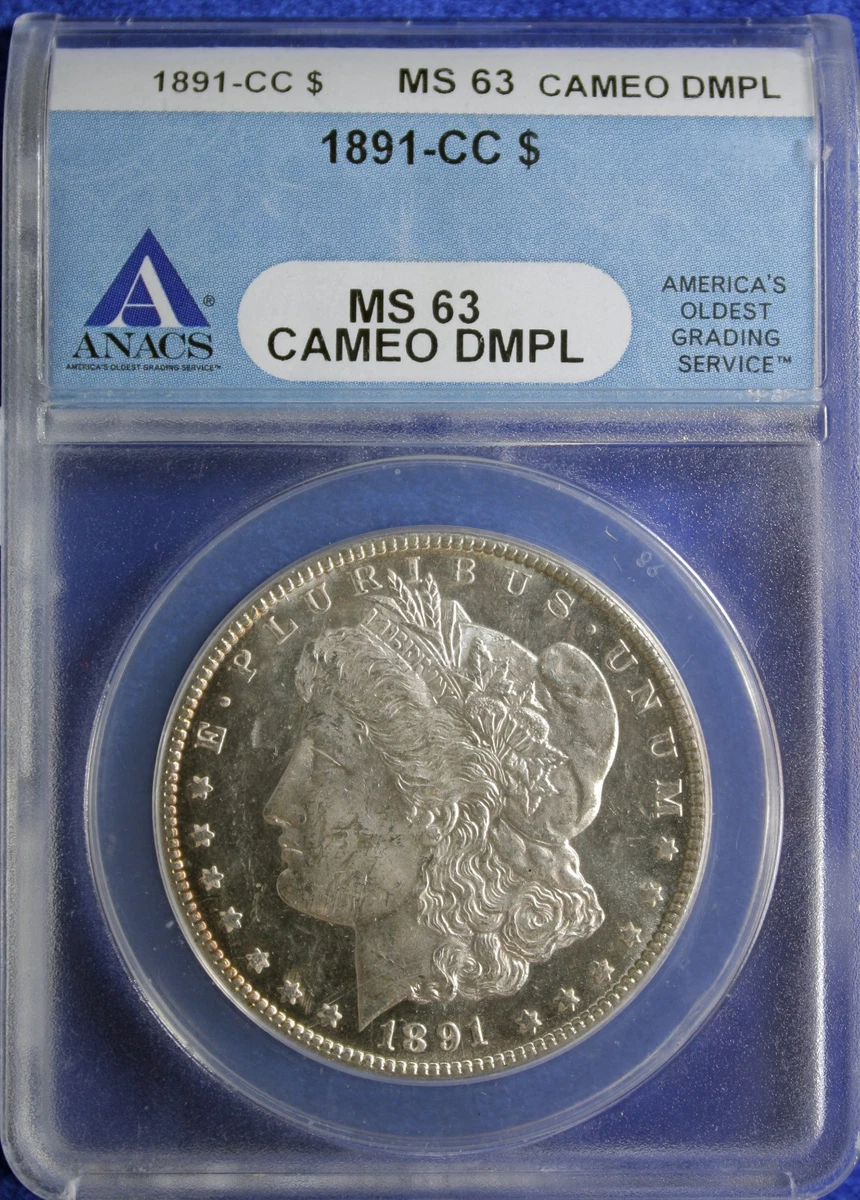 MS 63 Graded 1891 Year Morgan US Dollars (1878-1921) for sale | eBay
