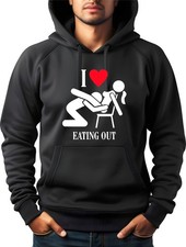 Image of I Love Eating Out Men's Funny Joke Rude Desighn Cool Gift Stag Do Hoodie