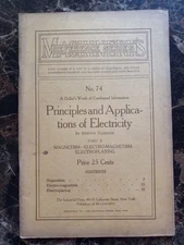 Principles Applications Electricity 1911 Machinery's Reference Series 74 Magnet