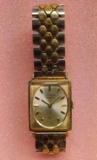 Orologio uomo Longines anni '50 rettangolare 10K GF cinturino Cromwell