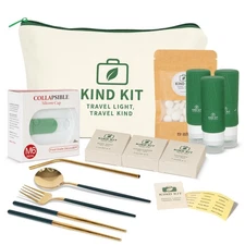 Travel Kit/Travel essentials–TSA Approved size bottles/shampoo/soap