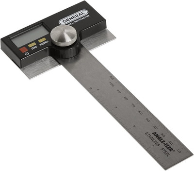 1702 6-Inch Stainless Steel Pivoting Arm Digital Protractor