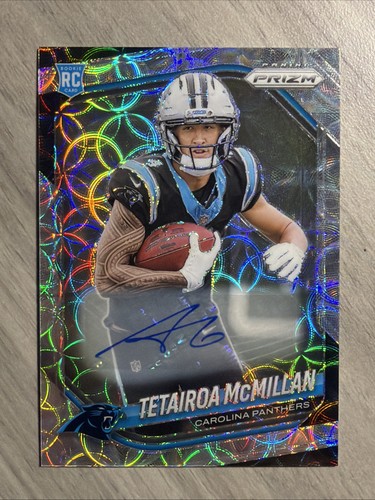 2025 Panini Prizm Tetairoa McMillan Choice Auto RC #/100 Panthers Rookie