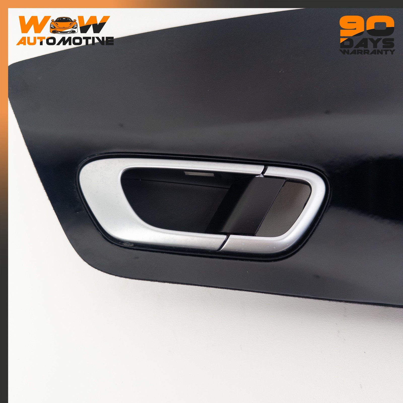 12-18 BENTLEY CONTINENTAL GTC RIGHT INTERIOR DOOR HANDLE TRIM BLACK OEM