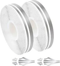 Gray 32Ft 9.8m Car Vinyl Pinstriping Tape, 2-Pack Stripe Decals Color: Gray