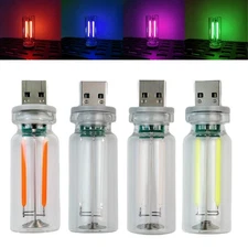 4PCS Dimmable USB Touch Control Night Lights, Glass Plug in USB Light Bulbs, ...