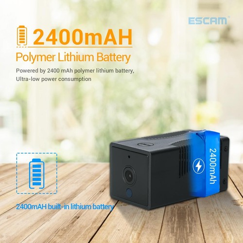 Mini Smart IR Motion Detection WIFI Li-Battery 2-way Voice 2.8mm app push Camera - Picture 9 of 12