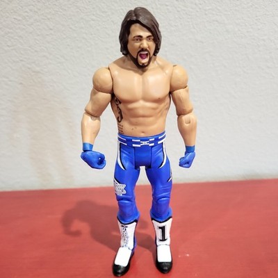 WWE Wrestling Series 76 AJ Styles Action Figure Rare Blue Pants OC Club - Loose