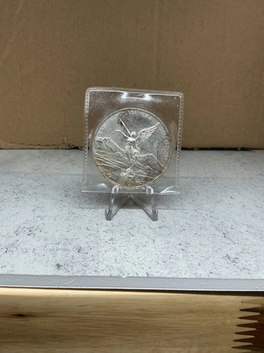 2001 Libertad Mexican Mint Onza Plata Pura TONED Bullion-0.999 Silver 1 Oz Coin