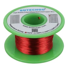 BNTECHGO 34 AWG Magnet Wire - Enameled Copper Wire - Enameled Magnet Winding ...
