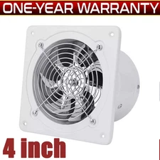 4" Exhaust Fan Ventilation Extractor Fan 110V Wall-Mounted Square Blower