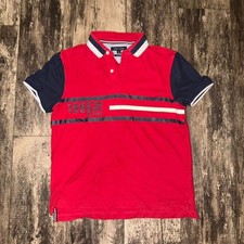 Tommy Hilfiger Lucas Chest-Stripe Polo Shirt Red