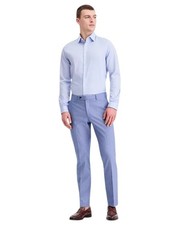 Tommy Hilfiger Mens Modern fit Dress Pants 38 / 30 Blue Solid Stretch