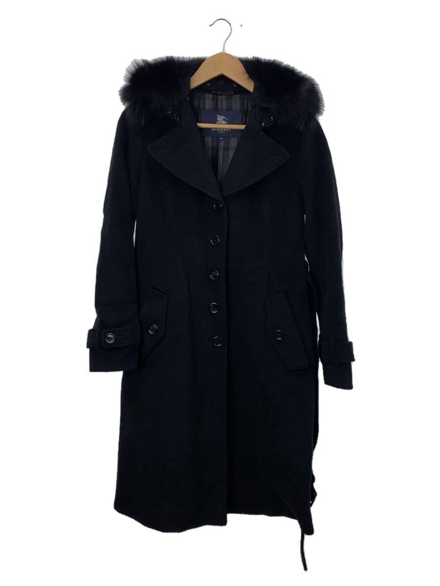 ALTRA BURBERRY LONDON altro cappotto pelliccia di volpe made in Japan 38 angora nero