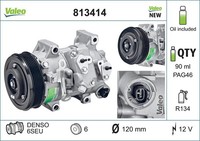Kompressor Klimaanlage Valeo CORE-FLEX 813414 FüR Corolla Verso Auris Toyota 12V