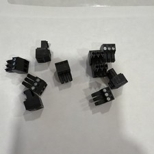  Lot of 10 3 Pin- 3.5mm Pluggable Phoenix Connector - Terminal Block, black