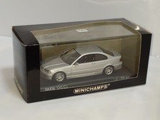 Minichamps BMW 330Ci Coupe 1/43 Silver Diecast Model Car Used