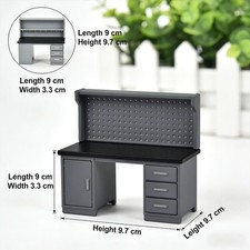 Diorama 1/18 Diecast Car Garage Table Model Repair Workshop Display Accessory US