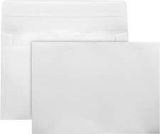 50 Pack White A7  5x7 Self-Sealing Envelopes for Invitations, Photos, Cards