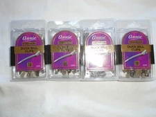 Set of 4 Annie #3195 Premium Duck Bill Clips 12 Piece Packages (48 Total Clips)
