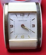 Vtg Westclox Travel Alarm Clock Night Stand Travel Time Piece Works Perfect