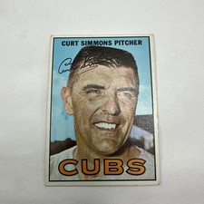 Curt Simmons 1967 Topps #39 Chicago Cubs Baseball Card