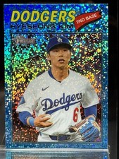 Hyeseong Kim Los Angeles Dodgers #268 2026 Topps Heritage MLB LIGHT BLUE SPARKLE