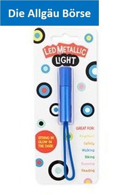 Trendhaus  952646 Design & Art LED Metallic Light blau ca. 5,5 cm Neu OVP