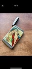 1910 Novelty Smoking Lady Vesta Match Strike Case With Matches Matchbox