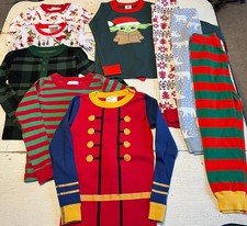 Unisex Kid's HANNA ANDERSSON Size 110 5 Holiday Theme Pajama Separates Lot