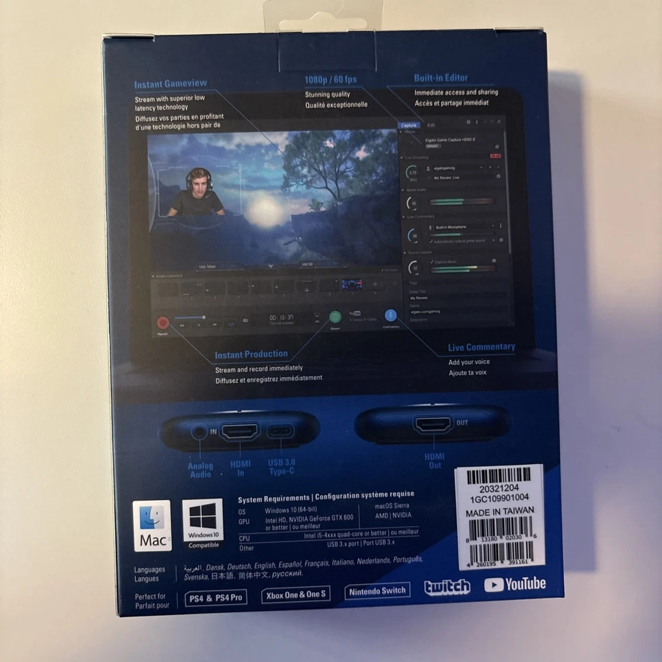 Elgato HD60 S Game Capture Card - Black (1GC109901004) Brand New Sealed - Image 4 of 4