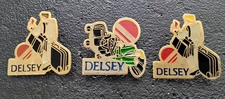 Pin’s Lot of 3 Delsey Suitcases (2)