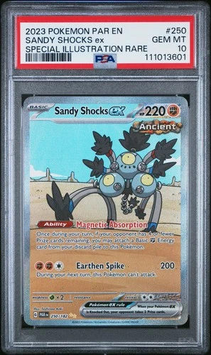 2023 POKEMON PAR EN-PARADOX RIFT #250 SANDY SHOCKS EX PSA 10