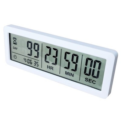 Digitaler CountdownTageTimer   weiß, verbesserte große 999TageCountdownUhr mi...