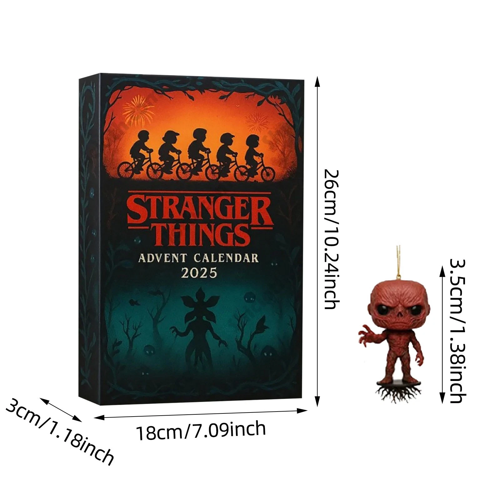 Stranger Things 24 Day Mystery Countdown Box 2D Acrylic Advent Calendar