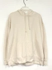 Arizona Jean Co. Women's Fleece Sweatshirt Size XL Ivory Drawstring Hoodie
