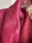 NWT Handwoven FabIndia 100% Silk Dupatta Stole Scarf Red Pink Hand Block Print — photo 8