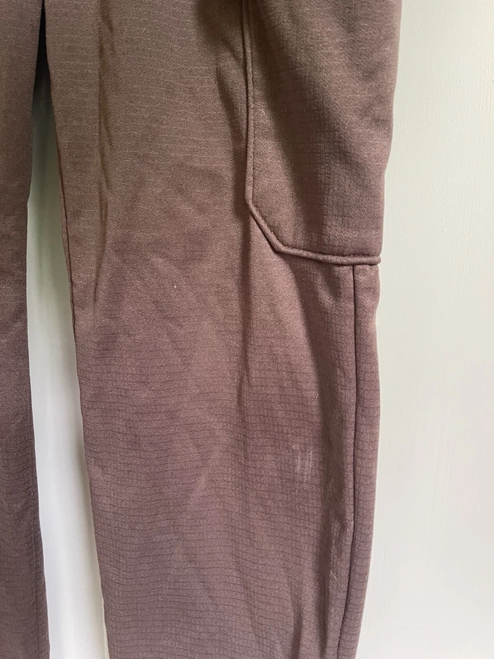 Брюки для бега Abercrombie Kids карго коричневые размер 13/14 для мальчиков с флисовой подкладкой - Изображение 3 из 4