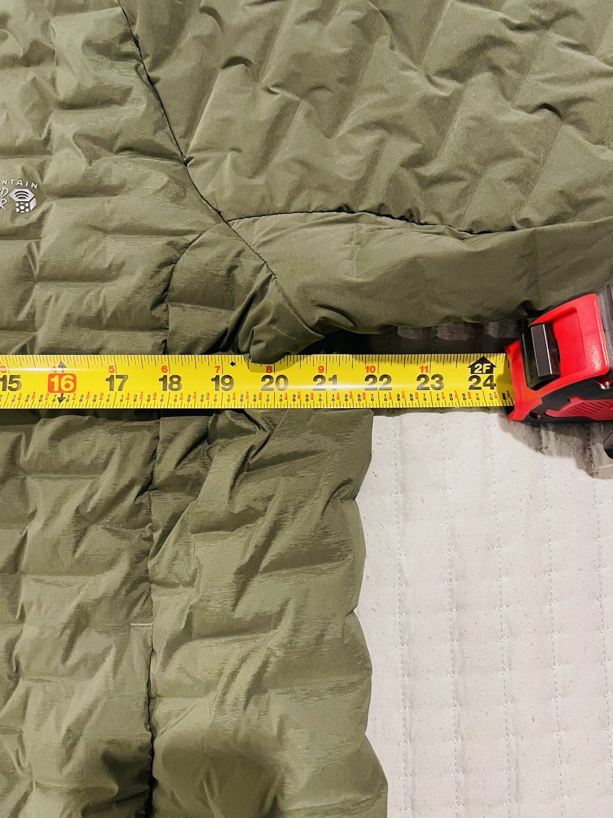 Mountain Hardware Stretch Down Green Jacket ￼ - image 4