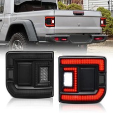 Flush Mount Led Tail Lights For Jeep Gladiator Jt 2020-2025 - Smoked Lens 1 Pai