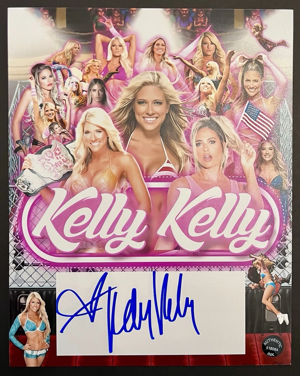 WWE Diva Kelly Kelly Wrestling Original Autographed Photos for