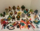 Vintage TMNT Teenage Mutant Ninja Turtles Lot Of 9 Action Figures W Some Parts