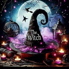Halloween Diamond Painting Kit 13.8 x 13.8 Inch 5D DIY Craft Wall Decor